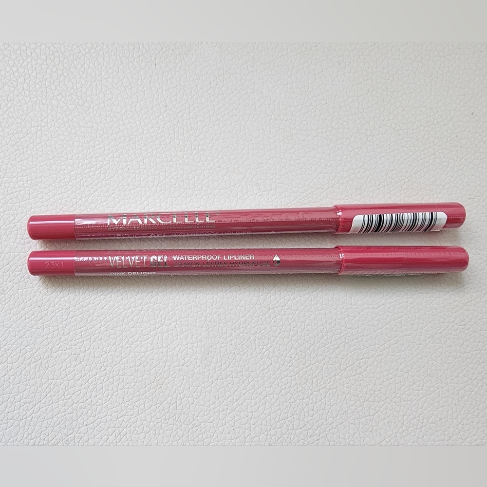 NEW - 2 Marcelle Velvet Waterproof Gel Lip Liner - Pink Delight